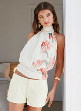 Kammy Low Rise Shorts - Butter