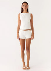 Lulita Belted Shorts - White