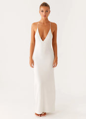 Yalina Knit Maxi Dress - Ivory