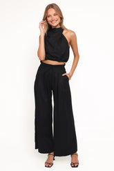 Althea Pant Set - Black