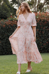 Kelda Dress - Rose Pink Floral