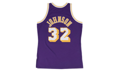 NBA Magic Johnson Swingman Road Jersey "1984 Los Angeles Lakers - Purple" SMJYGS18176 LALPURP84EJH