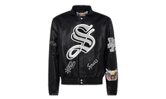 Full Leather Old English Jacket "San Antonio Spurs" NBA 104B SPU