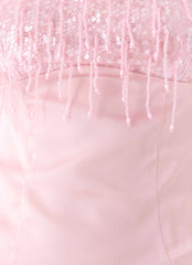 Siren Beaded Sequin Top - Pink
