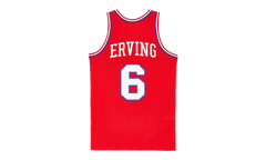 1982-83 Julius Erving Philidelphia 76ers Swingman Jersey "Red Multi" MN1982 83JEP76SJ