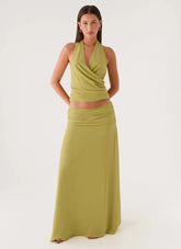 Willowmena Maxi Skirt - Lime