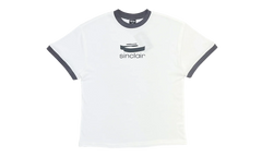 3D Logo Ringer Short Sleeve T-Shirt "White / Black" SMT152 1WB