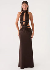 Kendrah Maxi Dress - Chocolate