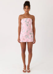 Solaire Strapless Corset Top - Pink