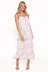 Minka Maxi Dress - White/Multi Floral