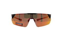 Litewire Shield Sunglasses "Rose Brown Beta Red Mirror - Satin Black" 8600135 010153