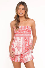 Clarke Shorts - Rose Tile