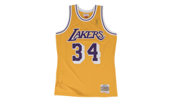 NBA Shaquille O’Neal Swingman Home Jersey "1996 Los Angeles Lakers - Gold" SMJYGS18177 LALLTGD96SON