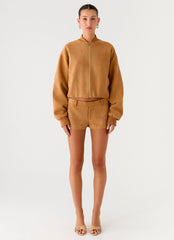 Thats Chill Mini Shorts - Brown