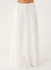 Yours To Keep Maxi Skirt - White