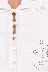 Kye Top - White Broderie