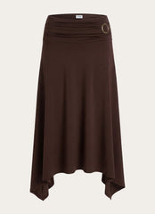 Automatic Midi Skirt - Rose Taupe