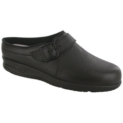 Women's Clog SR Slip Resistant Loafer in Black Wide