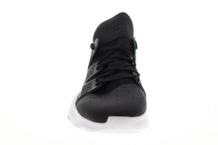 Pro Vision D96946 Mens Black Canvas Mid Top Athletic Gym Basketball Shoes
