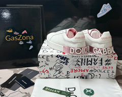 Portofino White Metallic Pink