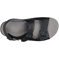 Women's Relaxed Heel Strap Sandal in Black