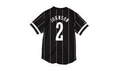 NBA Larry Johnson Name & Number Mesh Crewneck Shirt "Charlotte Hornets - Black" BA8X4G CHO K KVP