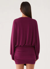 Ettah Long Sleeve Top - Plum