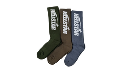 Logo Socks (3 Pack) "Earth Tone" HSR142
