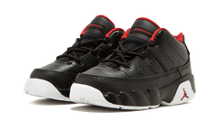 Jordan 9 Retro Low BT TD "BLACK / GYM RED / WHITE" 833906 001