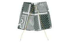 Card Print Swim Trunks "Green" RHDMACC0055 GRN
