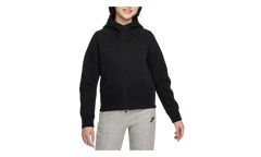 Sportswear Tech Fleece Girls' Full-Zip Hoodie GS "Black / Black / Black" FD2979 010