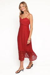 Winnie Maxi Dress - Red