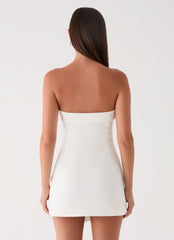 Jennah Mini Dress - White Dove