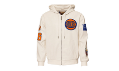 Lightweight Vegan Zip-Up Hooded Jacket "New York Knicks 1946" NBA 147WHTDE KNI