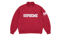 Shop Flag Half Zip Pullover "SS26 - Dark Red - Tokyo" SU27013