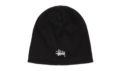 WAFFLE SKULLCAP "Black" STUS354