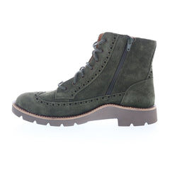 Aetrex Margot LL504 Womens Green Suede Lace Up Casual Dress Boots