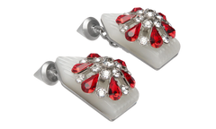 Rhinestone Cufflinks "Silver / Red" SM1VM0006P6479980