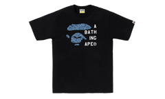 Japanese Cloud Camo Face Tag Tee "Black" 1L80 110 046 BLK