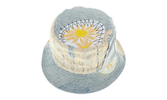 Blue Daisy Upcycled Bucket Hat "Blue" 2637 1SS220703DUBH SKY