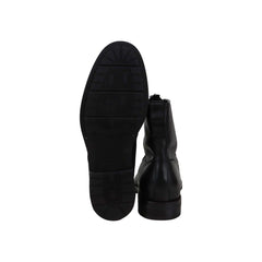 Aquatalia Odell Waxy Pul Up Sherling 34M0083 Mens Black Casual Dress Boots