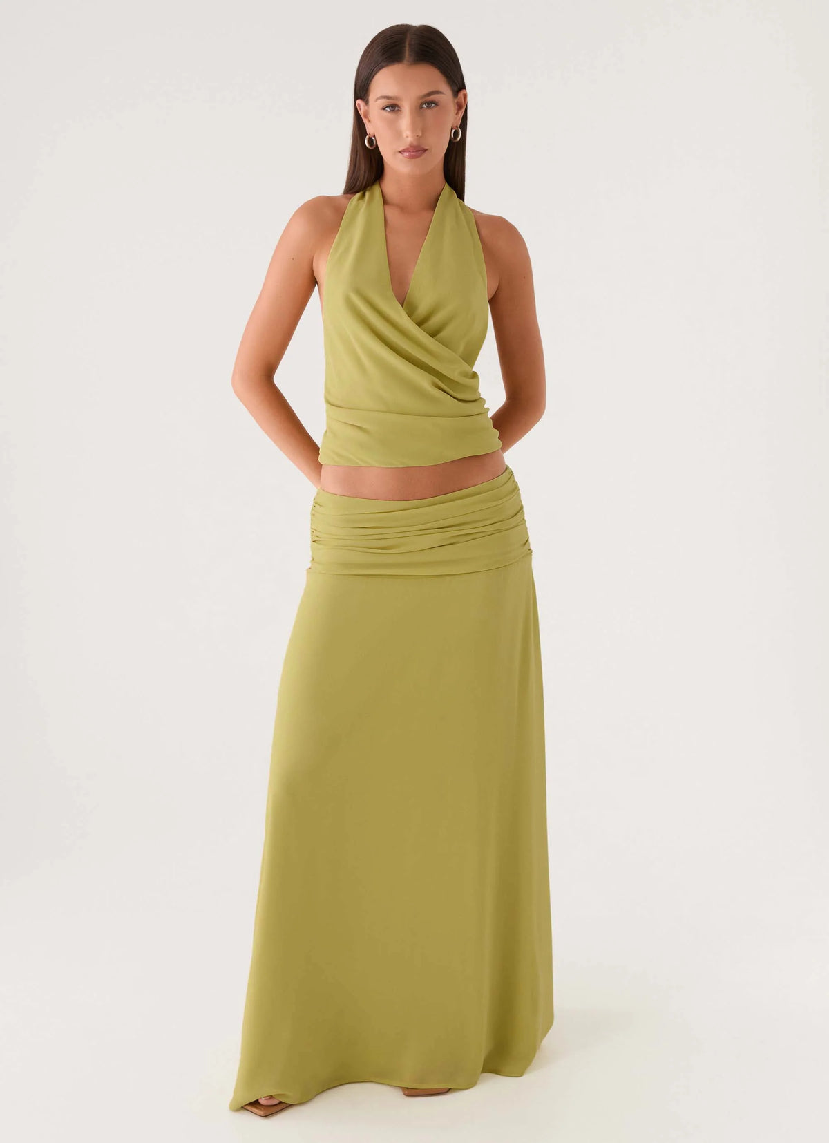 Willowmena Maxi Skirt - Lime