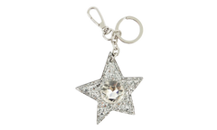 Rhinestone Star Glitter Keyring "Silver" S35UA0176P3508H7730