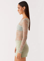 Zenni Mini Dress - Sage