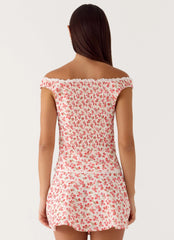 Anja Top - Porcelain Rose
