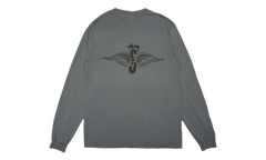 Skull Wings Pigment Dyed Long-Sleeve "Navy" STUS368