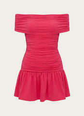 Aurenis Mini Dress - Fuchsia