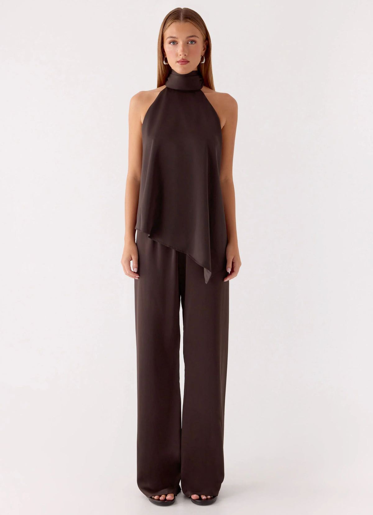 Marah Halter Top - Chocolate