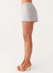 Adalina Shorts - Grey Check