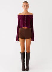 Nia Micro Short - Chocolate